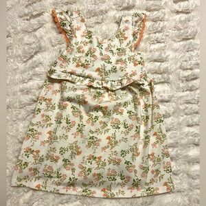 Catherine Malandrino Floral Kids Dress in Pink and Green